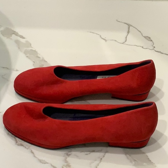 Nine West Red Suede Loafer Flats - Picture 3 of 5